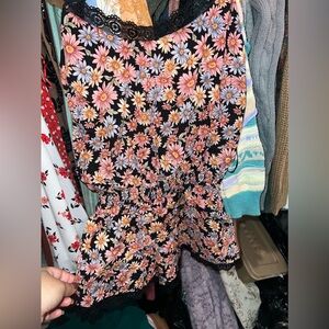 Forever 21 floral romper